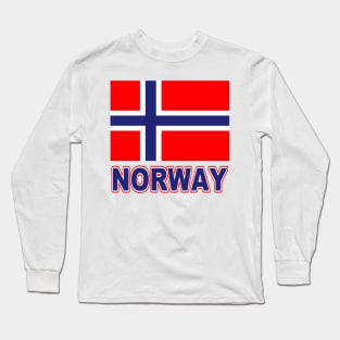 The Pride of Norway - Norwegian Flag Design Long Sleeve T-Shirt